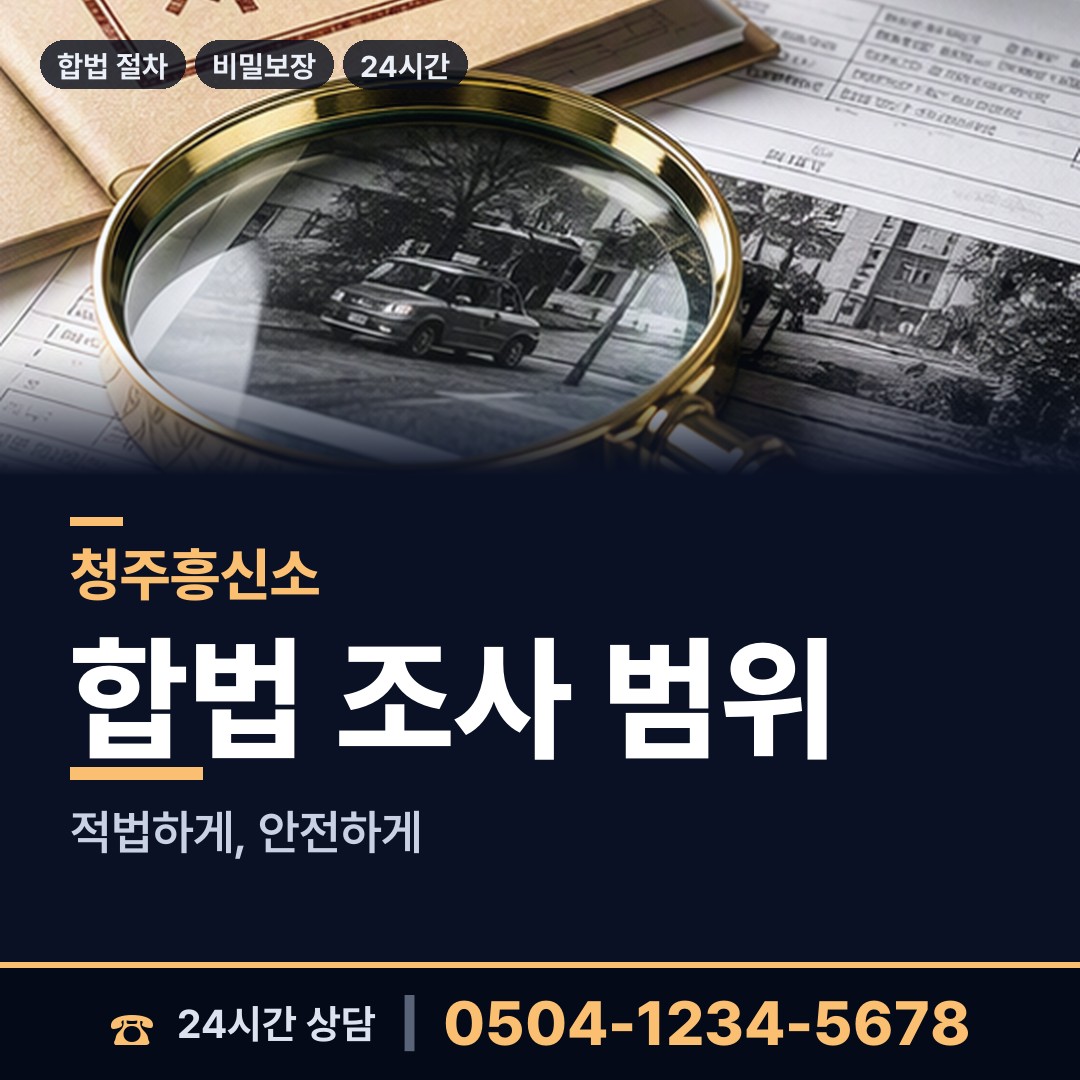 청주 북이면 내부조사 상담 안내